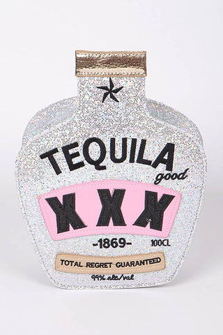 Glitter Tequila Iconic Swing Box Clutch