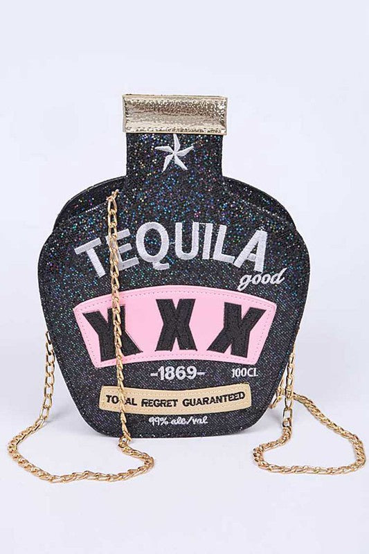 Glitter Tequila Iconic Swing Box Clutch