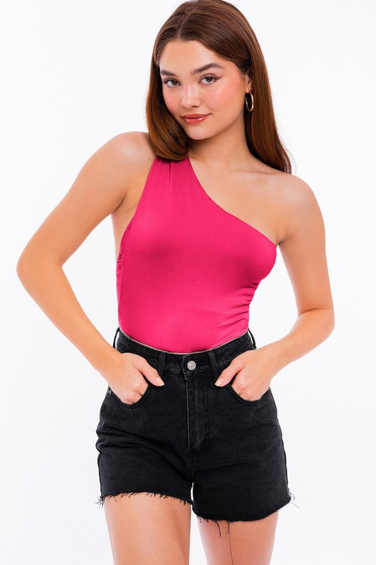 One shoulder bodysuit