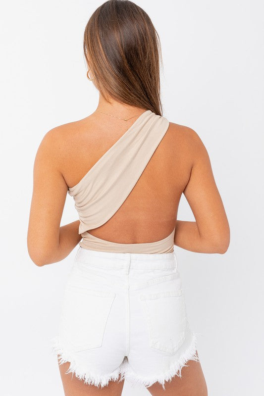 One shoulder bodysuit