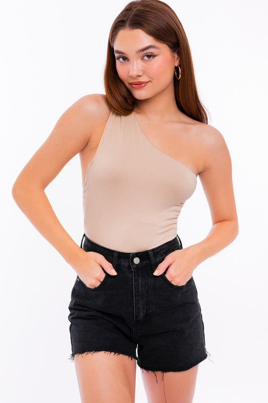 One shoulder bodysuit