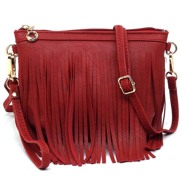 Western Fringe Clutch Cross Body Bag