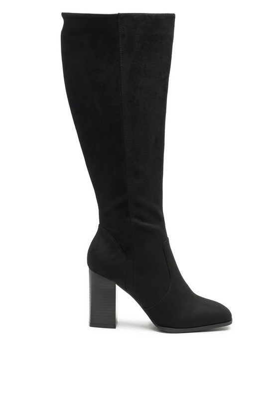 Zilly knee high faux suede boots