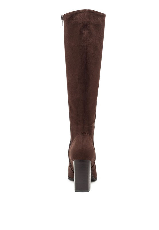 Zilly knee high faux suede boots