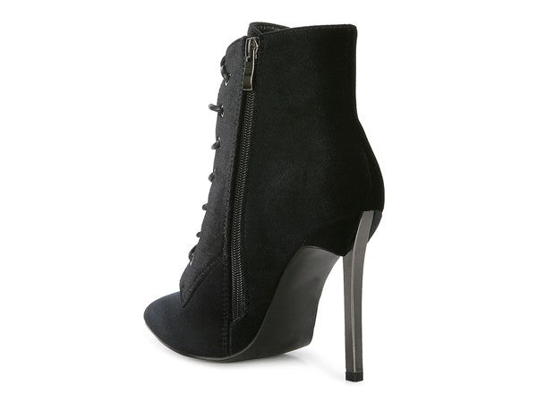 Bornsta velvet high heeled velvet boots