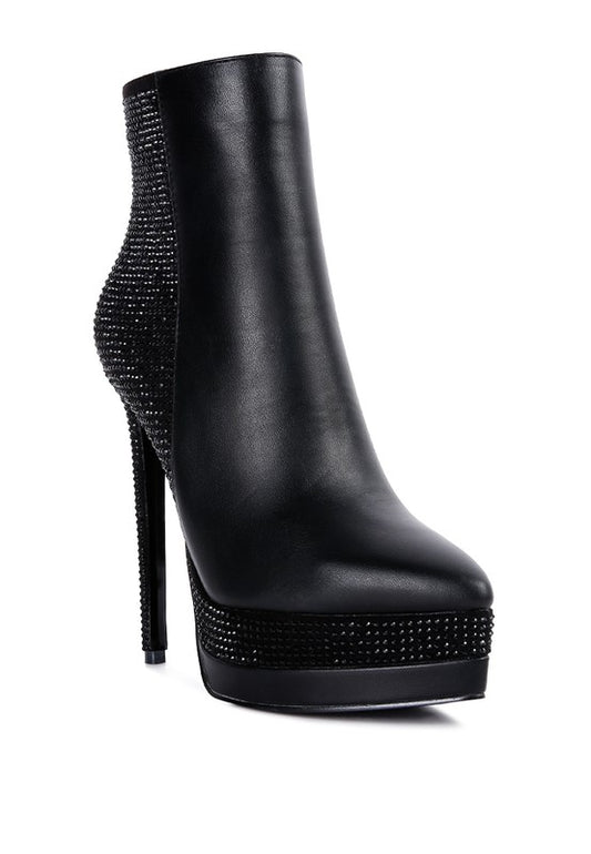 Encanto Diamante Set High Heeled Ankle Boot