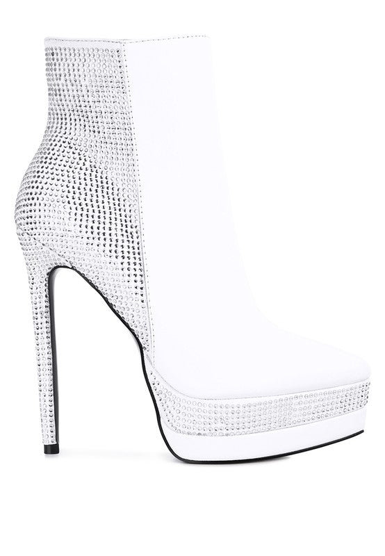 Encanto Diamante Set High Heeled Ankle Boot