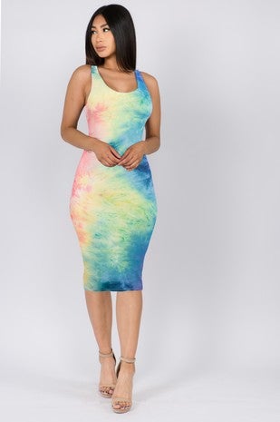 Ice tie dye dress